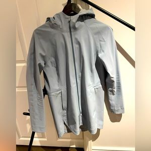 lululemon athletica Light Blue Hooded rain jacket